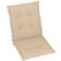 vidaXL 4-pack Stolehynde Beige (100x50cm)