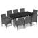 vidaXL 3094978 Matgrupp, 1 Bord inkl. 8 Stolar