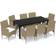 vidaXL 3094978 Matgrupp, 1 Bord inkl. 8 Stolar