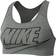 Nike Swoosh Futura Sports Bra - Smoke Grey/Pure/Black