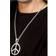 Smiffys 60's Peace Sign Hippie Medallion Silver