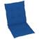 vidaXL 4-pack Cojín de silla Azul (100x50cm)