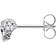 Thomas Sabo Charm Club Single Skull Ear Stud - Silver/Transparent