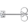 Thomas Sabo Charm Club Single Ear Stud - Silver/Transparent