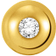 Thomas Sabo Charm Club Single Ear Stud - Gold/Transparent