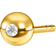 Thomas Sabo Charm Club Single Ear Stud - Gold/Transparent