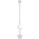 Thomas Sabo Charm Club Single Star and Moon Earring - Silver/Transparent