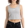 Alpha Industries Basic SL Crop-Tank Women - Greyheather/White