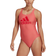 Adidas Women's SH3.RO Big Logo Swimsuit - Semi Turbo/Vivid Red