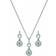 Montana Silversmiths Halo & Horseshoes Jewelry Set - Silver/Transparent