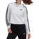 Adidas Women's Essentials 3-Stripes Cropped Hoodie - White/Black