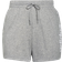 adidas Women's Essentials Slim Logo Shorts Plus Size - Medium Grey Heather/White