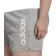 adidas Women's Essentials Slim Logo Shorts Plus Size - Medium Grey Heather/White