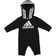 adidas Infant Badge of Sport 3-Stripes Coverall - Black (AM1038-001)