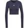 adidas Aeroknit Seamless Fitted Crop T-shirt Women - Shadow Navy/White