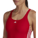 adidas Women's Mid 3-Stripes Swimsuit - Vivid Red/White