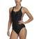 adidas Women's Mid 3-Stripes Swimsuit - Black