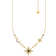 Thomas Sabo Royalty Star & Moon Necklace - Gold/Multicolour