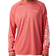 Columbia PFG Terminal Tackle Heather Long Sleeve T-shirt Men - Red Spark Heather/White Logo