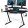 Techni Sport Computer Gaming Desk - Black