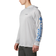 Columbia Men’s PFG Terminal Tackle Hoodie Tall - Cool Grey/Vivid Blue Logo