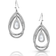 Montana Silversmiths Ribbons Teardrop Earrings - Silver/Green/Transparent