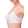 Bali Satin Tracings Underwire Minimizer Bra - White