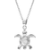 Montana Silversmiths Turtle Love Pendant Necklace - Silver/Green/Transparent