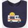 Hudson Taco Truck Cotton Bibs in Blue 5-pack