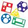 Learning Resources Geometriske former Skabeloner, 5 stk