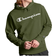 Champion Powerblend Script Logo Hoodie - Army