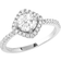 Montana Squarely Perfect Haloed Ring - Silver/Transparent