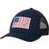 Columbia PFG Fish Flag Mesh Snapback High Crown - Collegiate Navy/Sunset Red