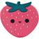 Loulou Strawberry Silicone Teether Single