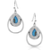 Montana Silversmiths Double Rope Turquoise Earrings - Silver/Turquoise