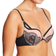 Maidenform Love the Lift Push Up & In Underwire Bra - Black W/Gentle Peach Lace