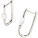 Kendra Scott Lindsay Huggie Earrings - Silver/Pearl