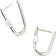 Kendra Scott Lindsay Huggie Earrings - Silver/Pearl