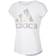 Adidas Girl's Climalite Rainbow-Foil Interlock Tee - White