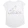 Adidas Girl's Climalite Rainbow-Foil Interlock Tee - White