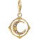 Thomas Sabo Charm Club Collectable Moon Charm Pendant - Gold/Transparent