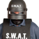 Fiestas Guirca S.W.A.T. Kypärä Visiirillä One Size
