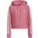 Adidas Women's Essentials 3-Stripes Cropped Hoodie - Rose Tone/White