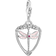 Thomas Sabo Charm Club Collectable Dragonfly Charm Pendant - Silver/Pink/Red/Transparent