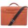 Swiss Mobility The Bugatti Group Milestone Briefcase - Cognac