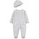 Little Me Moon & Stars Footed One-Piece & Hat - Grey (LBQ11375N)