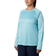 Columbia Women’s PFG Tidal Tee II Long Sleeve Plus - Clear Blue/White Logo