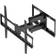 Monoprice Titan Series Full Motion Dual Stud Single Arm Wall Mount For Large Up to 70" Inch TVs Displays, Max 99 LBS. 200x200 to 600x400, Black