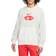 Nike Sportswear Swoosh League French Terry Crew Sweatshirt - Grey Heather/Grey Heather/Sail/University Red