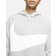 NIKE Sportswear Swoosh Tech Fleece Pullover Hoodie - Dark Grey Heather/White